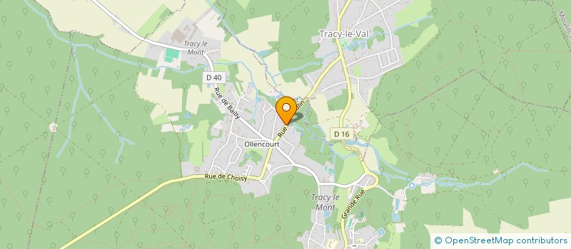 localisation de l'entreprise MONSIEUR BRICE ROUSSEAUX  TRACY-LE-MONT