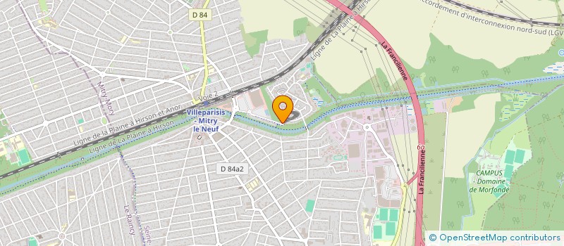 localisation de l'entreprise MONSIEUR BRICE SILBANDE  VILLEPARISIS