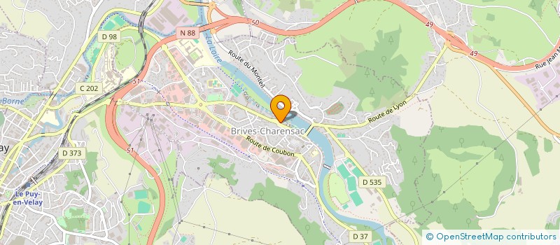 localisation de l'entreprise MONSIEUR BRICE SOULIER à BRIVES-CHARENSAC
