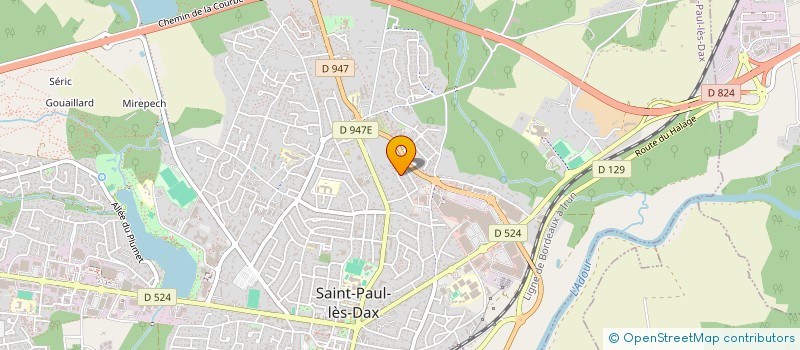 localisation de l'entreprise MONSIEUR BRICE SUDRIE  SAINT-PAUL-LES-DAX