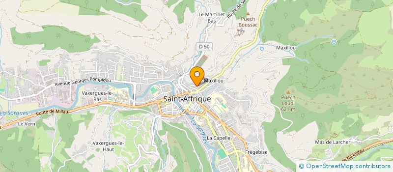 localisation de l'entreprise MONSIEUR BRICE SUEUR à SAINT-AFFRIQUE