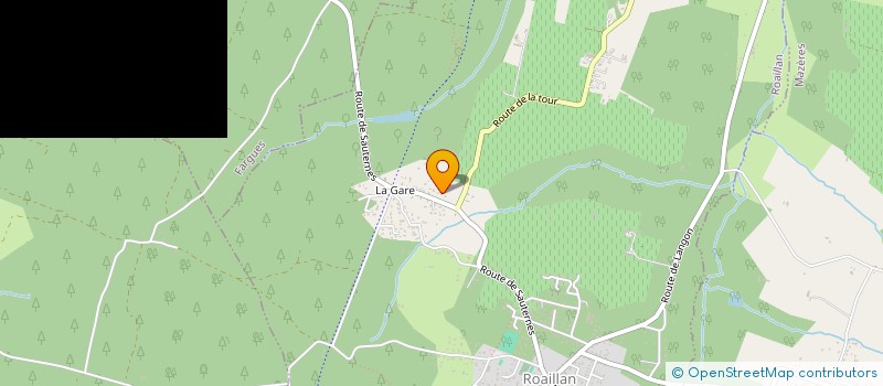 localisation de l'entreprise MONSIEUR BRICE THUBIN  ROAILLAN