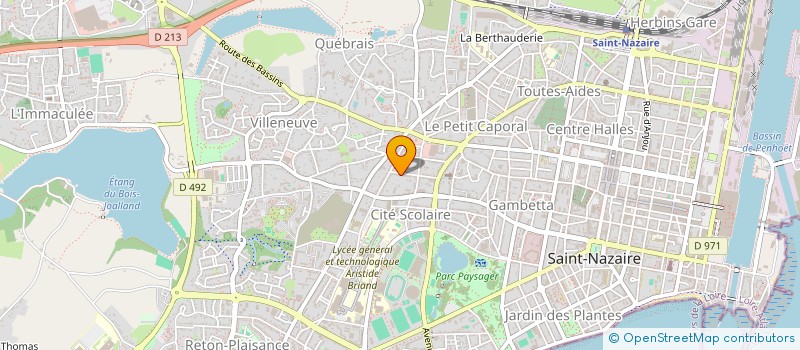 localisation de l'entreprise MONSIEUR BRICE THUDOR à SAINT-NAZAIRE