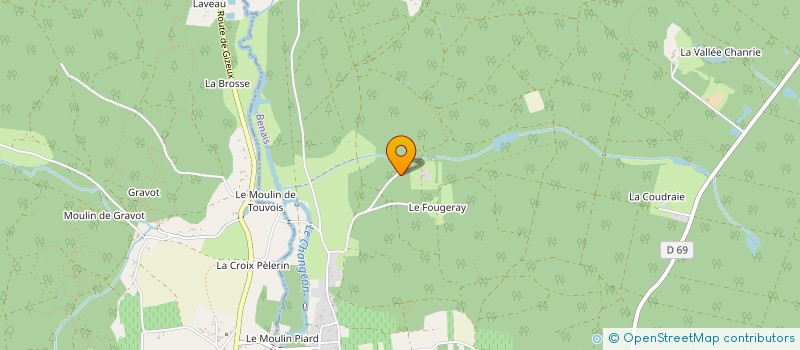 localisation de l'entreprise MONSIEUR BRICE TOURNEUX  BENAIS