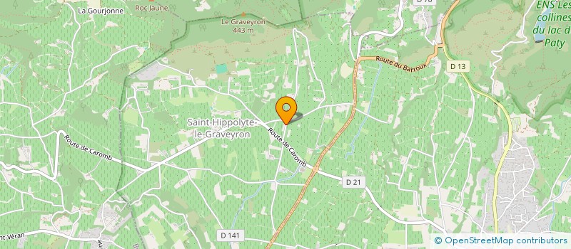 localisation de l'entreprise MONSIEUR BRICE TRAMIER  SAINT-HIPPOLYTE-LE-GRAVEYRON