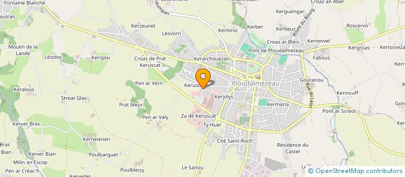 localisation de l'entreprise MONSIEUR BRICE TREBAOL  PLOUDALMEZEAU