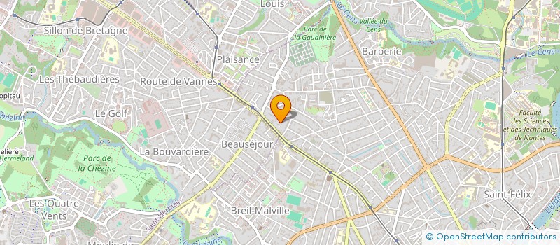 localisation de l'entreprise MONSIEUR BRICE TREMEAC à NANTES