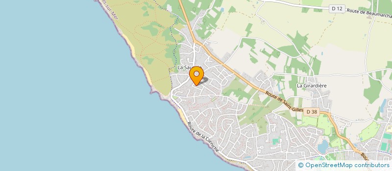 localisation de l'entreprise MONSIEUR BRICE TRUCHET  BRETIGNOLLES-SUR-MER