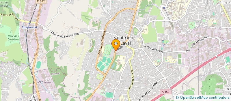 localisation de l'entreprise MONSIEUR BRICE ULME  SAINT-GENIS-LAVAL