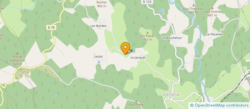 localisation de l'entreprise MONSIEUR BRICE VALLERAN  DAVIGNAC