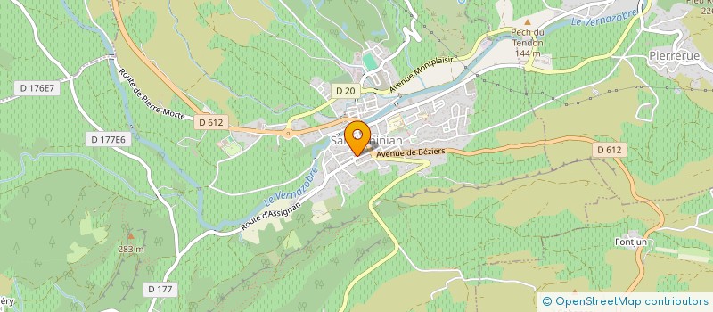 localisation de l'entreprise MONSIEUR BRICE VICENT  SAINT-CHINIAN