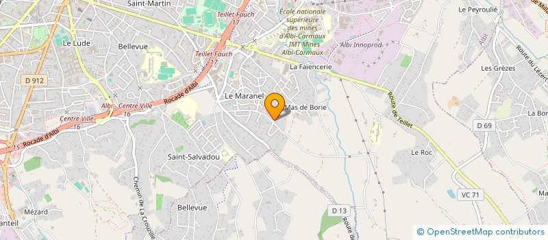 localisation de l'entreprise MONSIEUR BRICE VIDAL à ALBI