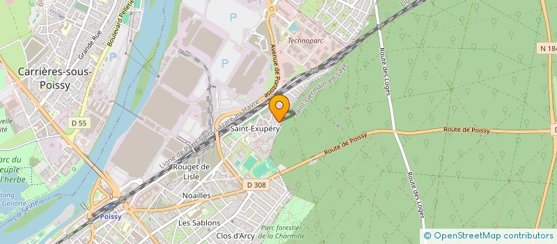 localisation de l'entreprise MONSIEUR BRICE VINCENT à POISSY