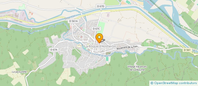 localisation de l'entreprise MONSIEUR BRICE VINCENT  LA ROQUE-D'ANTHERON