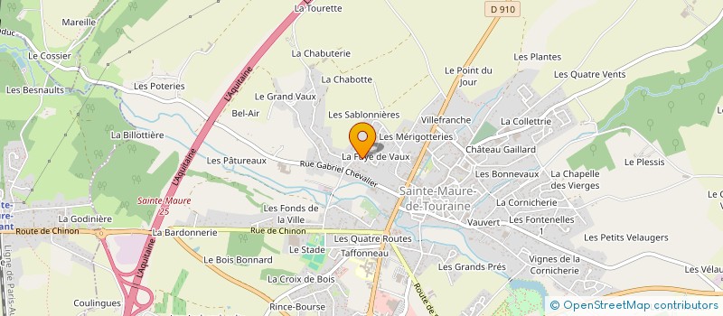 localisation de l'entreprise MONSIEUR BRICE VOISINET  SAINTE-MAURE-DE-TOURAINE