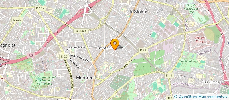localisation de l'entreprise MONSIEUR BRICE ZEGBE à MONTREUIL