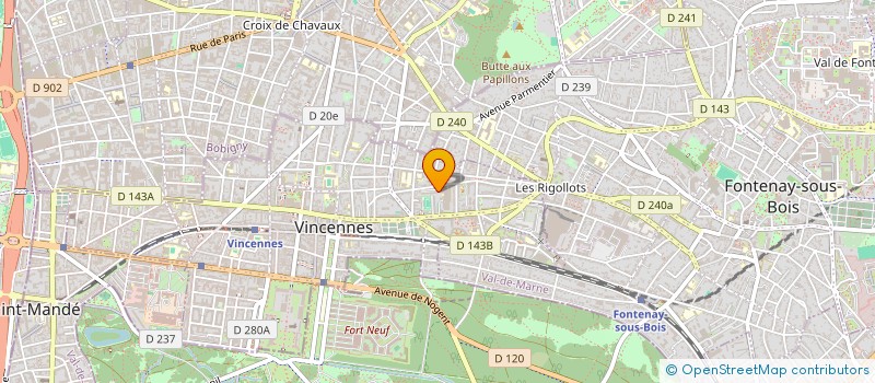 localisation de l'entreprise MONSIEUR BRICE ZINGA PEMBELMOT  VINCENNES