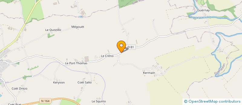 localisation de l'entreprise MONSIEUR BRIEG LE CORRE  GUERLEDAN