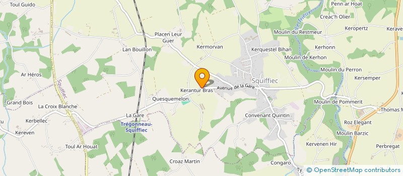 localisation de l'entreprise MONSIEUR BRIEUC ALLAIN  SQUIFFIEC