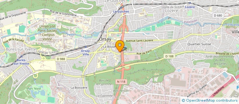 localisation de l'entreprise MONSIEUR BRIEUC CAILLOT à ORSAY