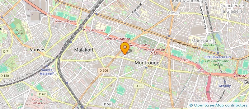 localisation de l'entreprise MONSIEUR BRIEUC DAGUE  MONTROUGE