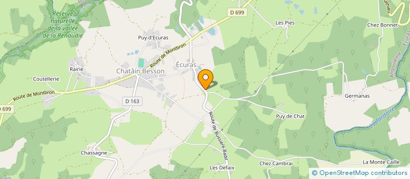 localisation de l'entreprise MONSIEUR BRIEUC DUROUSSEAU-DUGONTIER à ECURAS