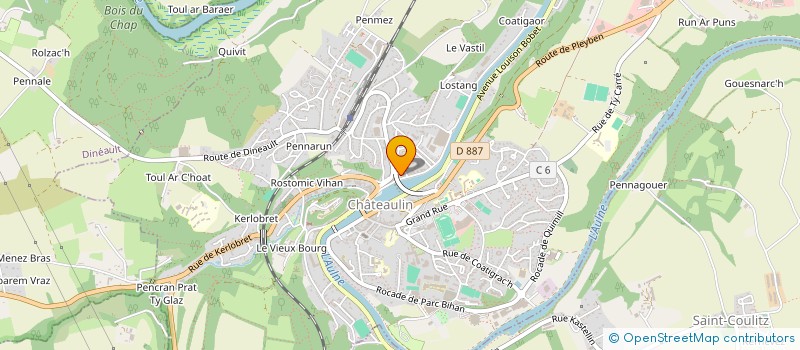 localisation de l'entreprise MONSIEUR BRIEUC GESTIN à CHATEAULIN