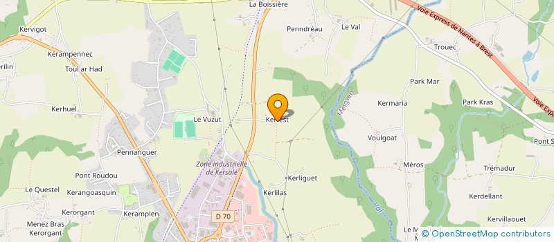 localisation de l'entreprise MONSIEUR BRIEUC GUILLOU à CONCARNEAU