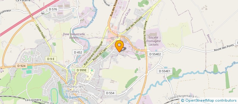 localisation de l'entreprise MONSIEUR BRIEUC HARIVEL  VILLEDIEU-LES-POELES-ROUFFIGNY