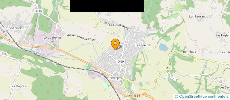 localisation de l'entreprise MONSIEUR BRIEUC MERCIERE  CHORGES