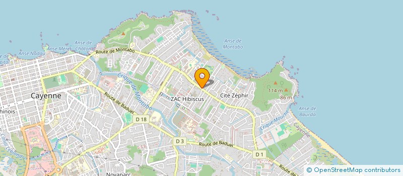 localisation de l'entreprise MONSIEUR BRIEUC PAUGAM  CAYENNE