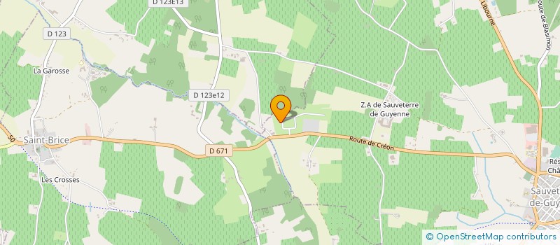 localisation de l'entreprise MONSIEUR BRIEUC QUINIOU à SAUVETERRE-DE-GUYENNE