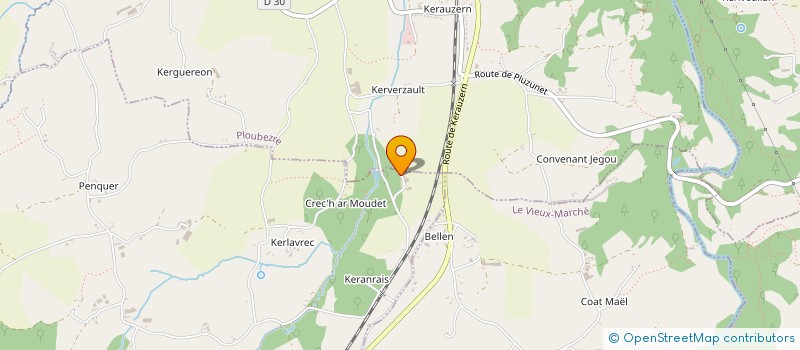 localisation de l'entreprise MONSIEUR BRIEUC TURLUCHE  PLOUARET