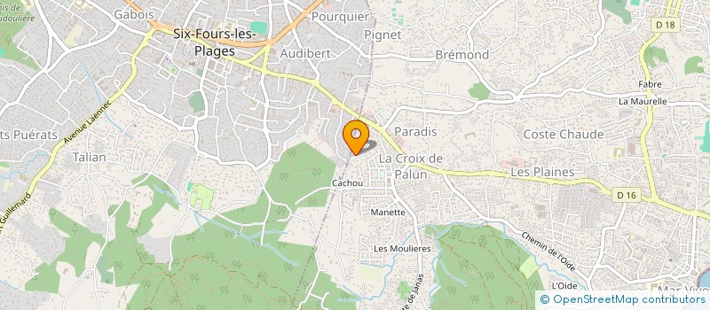 localisation de l'entreprise MONSIEUR BRIEUG GRALL  LA SEYNE-SUR-MER