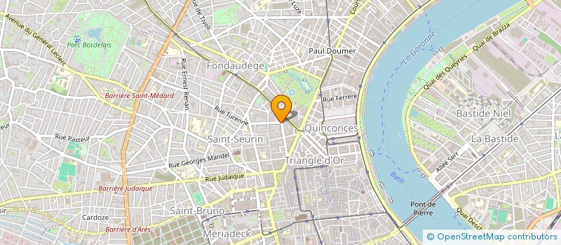 localisation de l'entreprise MONSIEUR BRIQUET MATHIEU  BORDEAUX