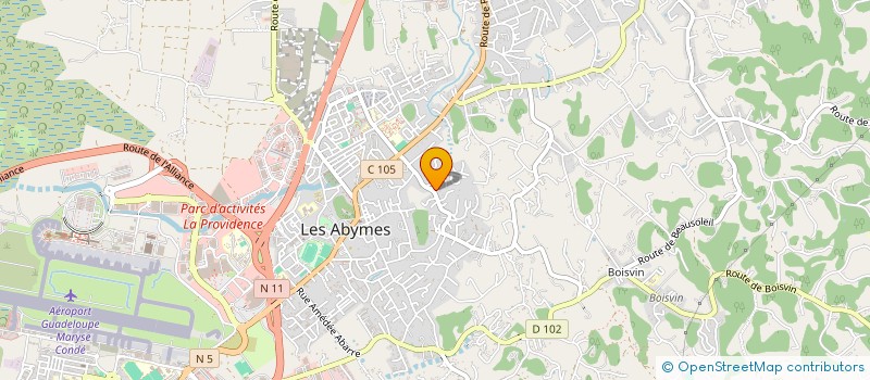 localisation de l'entreprise MONSIEUR BRISSON JOSEPH  LES ABYMES