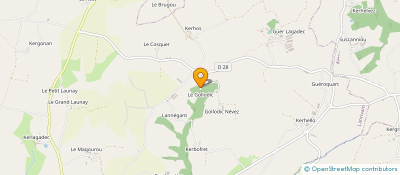 localisation de l'entreprise MONSIEUR BRIVAEL ANGOT  LANRIVAIN