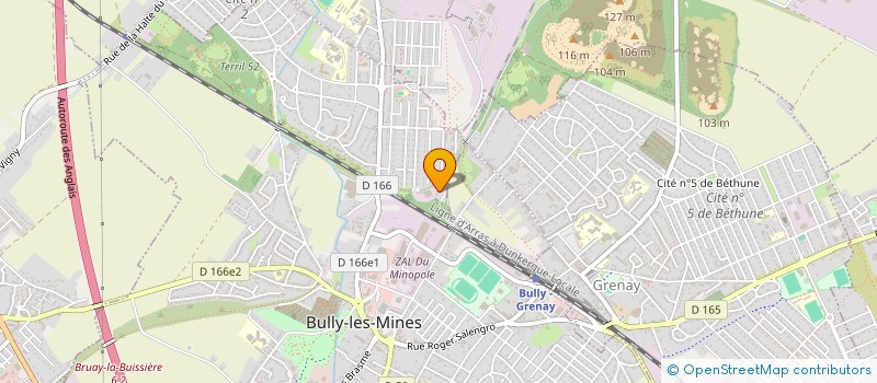 localisation de l'entreprise MONSIEUR BRIZIO SCHARTIER  BULLY LES MINES