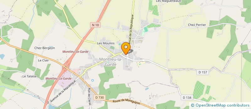 localisation de l'entreprise MONSIEUR BRUCE CABY  MONTLIEU-LA-GARDE