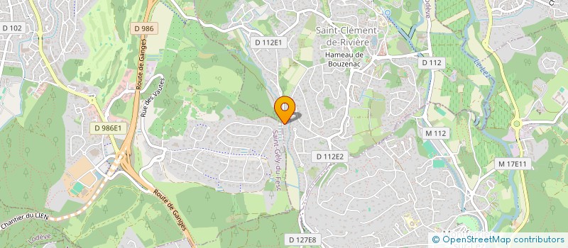 localisation de l'entreprise MONSIEUR BRUCE CALMEL VEZZANI  SAINT-CLEMENT-DE-RIVIERE