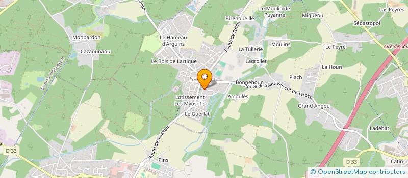 localisation de l'entreprise MONSIEUR BRUCE CRINE  SAUBION