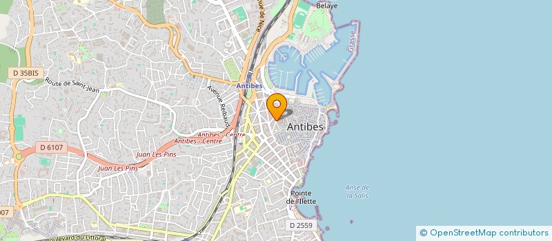 localisation de l'entreprise MONSIEUR BRUCE FAURE à ANTIBES