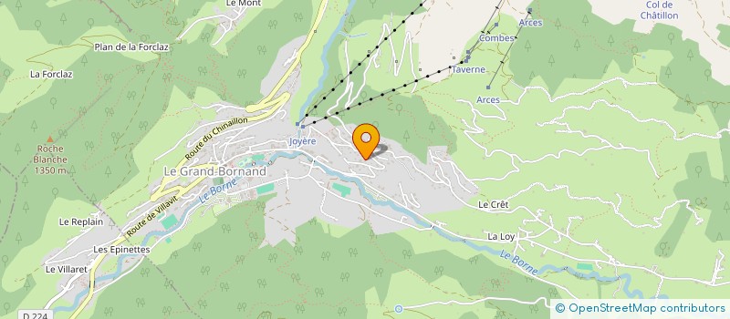 localisation de l'entreprise MONSIEUR BRUCE FAVRE BONVIN  LE GRAND-BORNAND