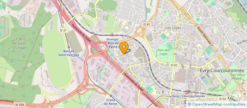 localisation de l'entreprise MONSIEUR BRUCE LACHERADE  EVRY-COURCOURONNES