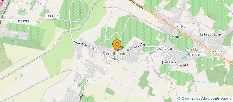 localisation de l'entreprise MONSIEUR BRUCE LAGARDE  SAINT-ROMAIN-LA-VIRVEE