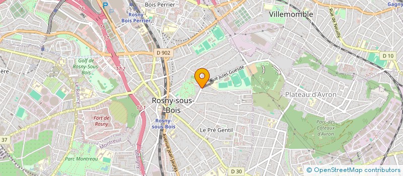 localisation de l'entreprise MONSIEUR BRUCE LANQUETIN à ROSNY-SOUS-BOIS