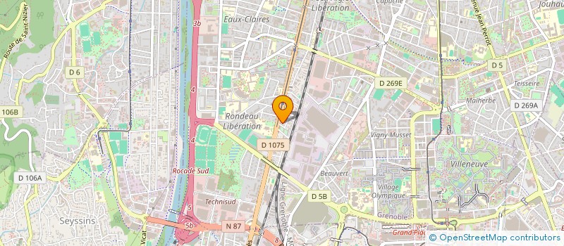 localisation de l'entreprise MONSIEUR BRUCE LE GRATIET  GRENOBLE