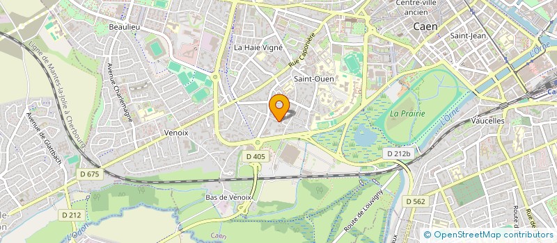 localisation de l'entreprise MONSIEUR BRUCE LORGERE à CAEN