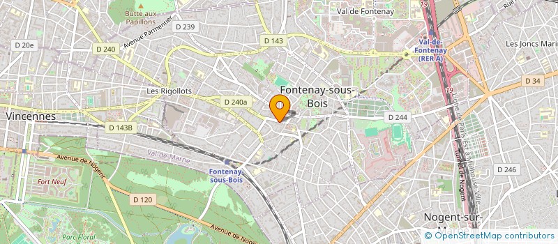 localisation de l'entreprise MONSIEUR BRUCE RODDE à FONTENAY-SOUS-BOIS