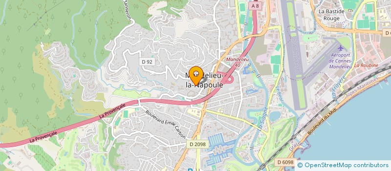 localisation de l'entreprise MONSIEUR BRUCE WEAVING  MANDELIEU-LA-NAPOULE